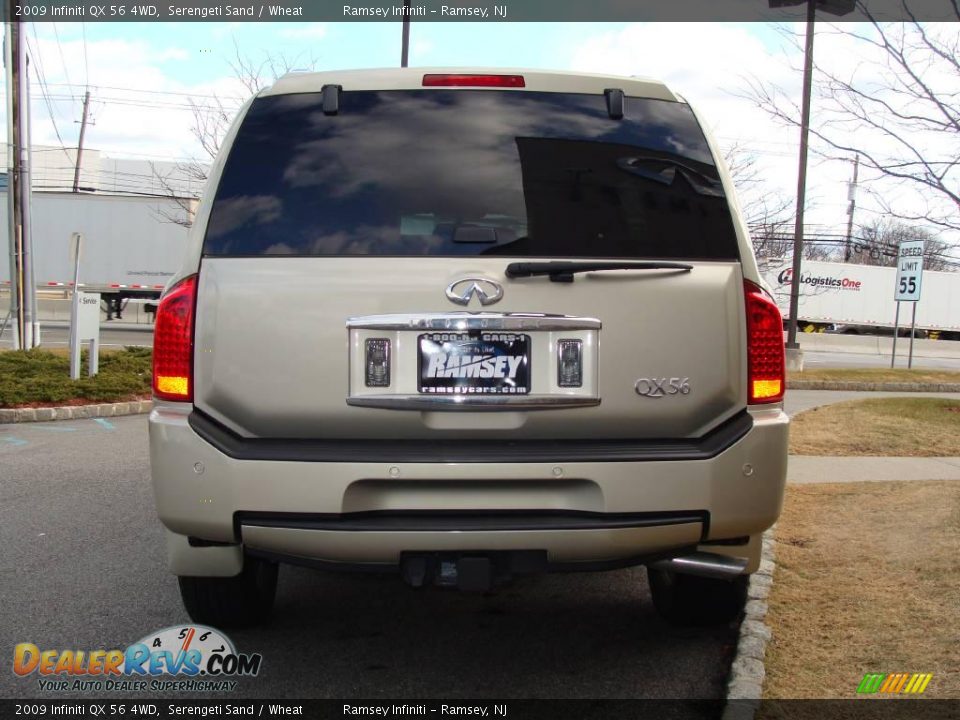 2009 Infiniti QX 56 4WD Serengeti Sand / Wheat Photo #6