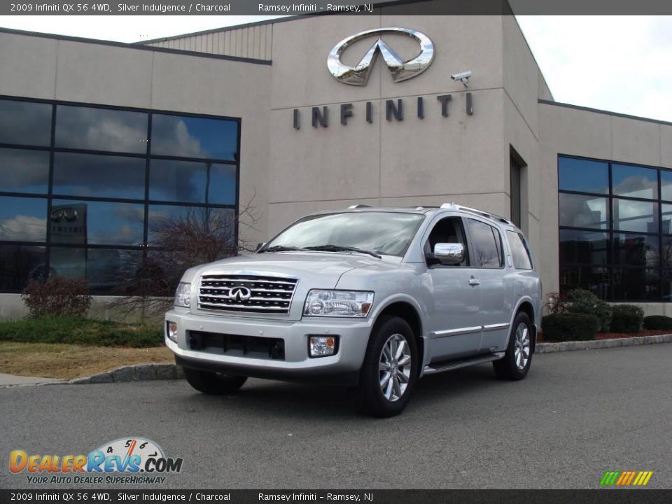 2009 Infiniti QX 56 4WD Silver Indulgence / Charcoal Photo #1