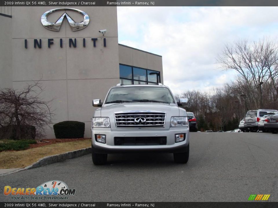 2009 Infiniti QX 56 4WD Silver Indulgence / Charcoal Photo #2