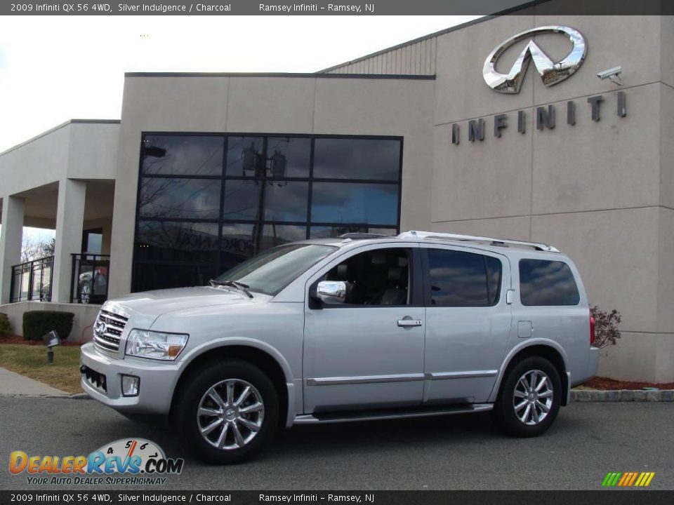 2009 Infiniti QX 56 4WD Silver Indulgence / Charcoal Photo #3