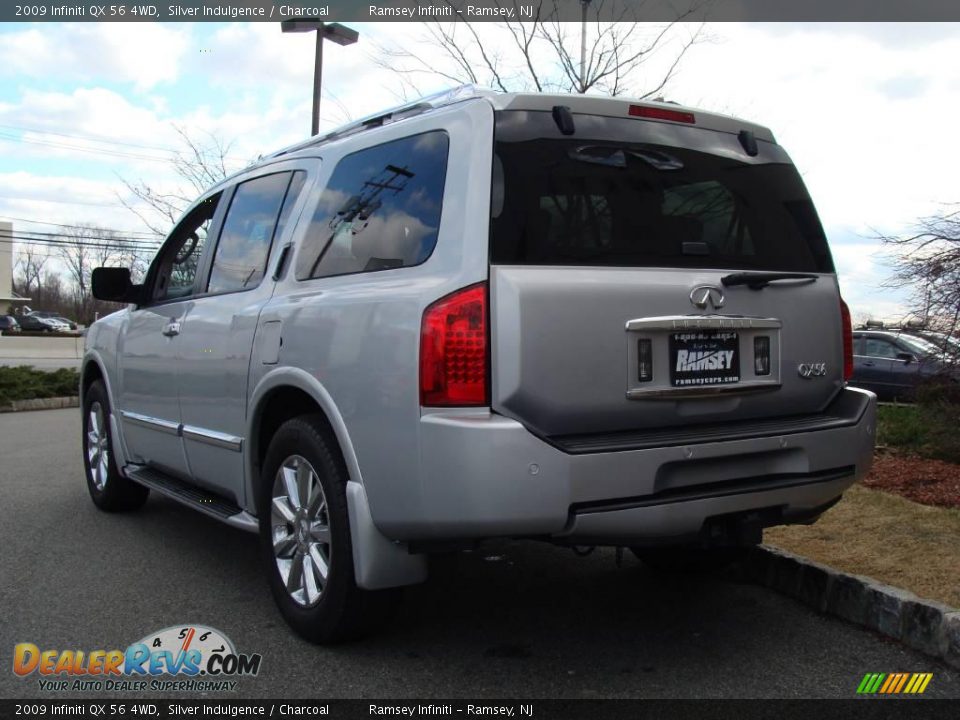 2009 Infiniti QX 56 4WD Silver Indulgence / Charcoal Photo #5