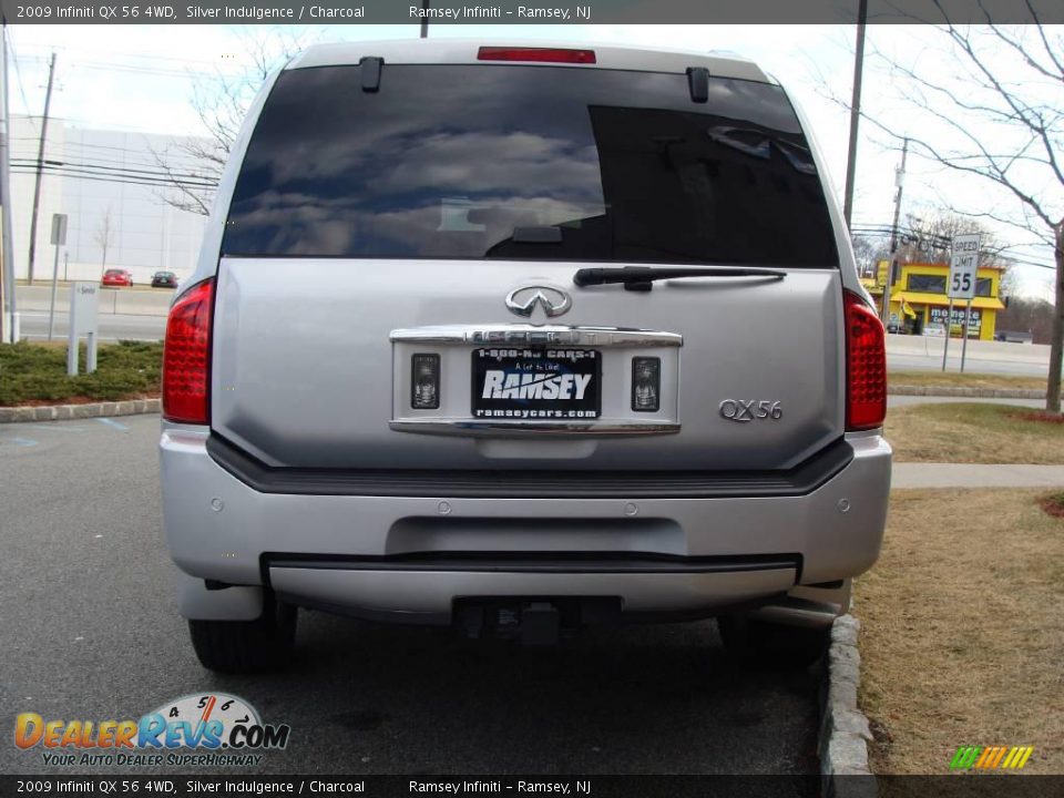 2009 Infiniti QX 56 4WD Silver Indulgence / Charcoal Photo #6