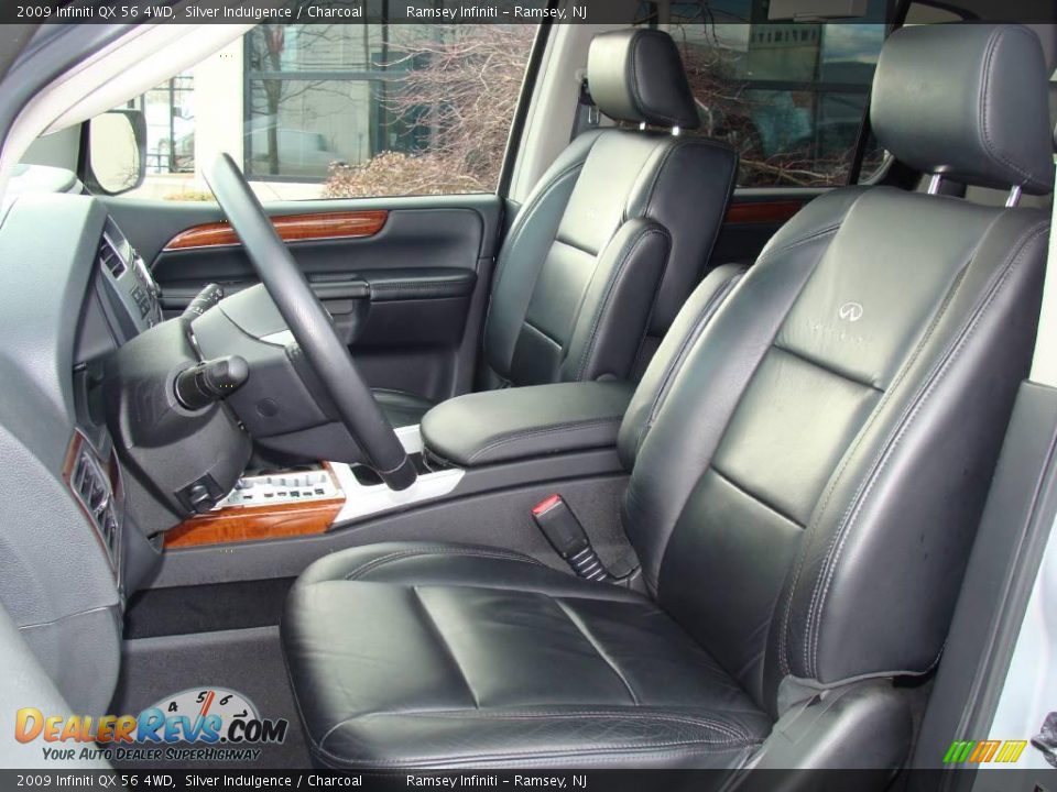 2009 Infiniti QX 56 4WD Silver Indulgence / Charcoal Photo #12