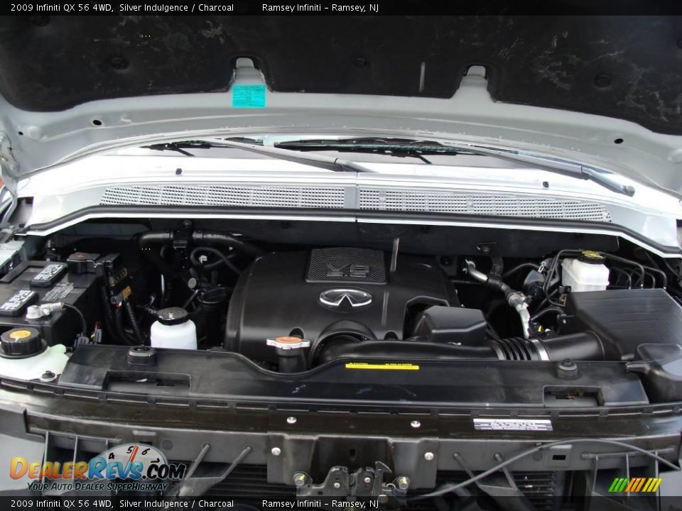 2009 Infiniti QX 56 4WD Silver Indulgence / Charcoal Photo #16