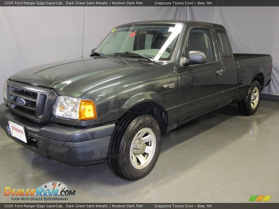 2005 Ford Ranger Edge SuperCab Dark Green Satin Metallic / Medium Dark Flint Photo #1