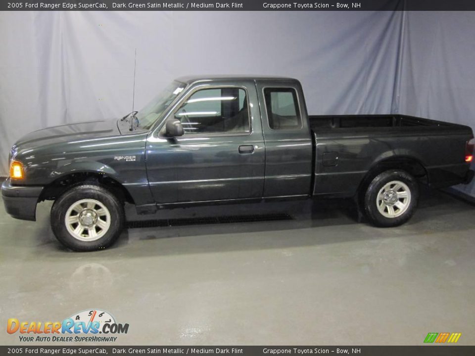 2005 Ford Ranger Edge SuperCab Dark Green Satin Metallic / Medium Dark Flint Photo #2