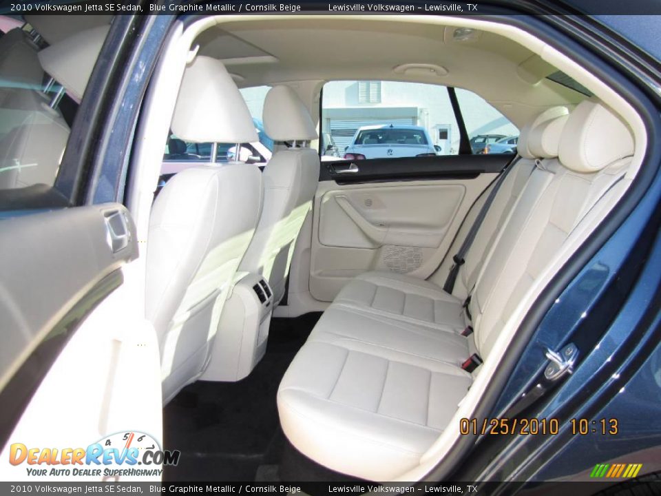 2010 Volkswagen Jetta SE Sedan Blue Graphite Metallic / Cornsilk Beige Photo #4