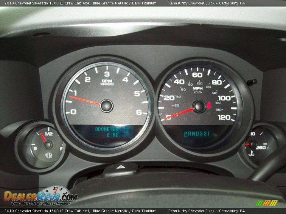 2010 Chevrolet Silverado 1500 LS Crew Cab 4x4 Blue Granite Metallic / Dark Titanium Photo #18