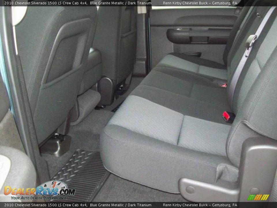 2010 Chevrolet Silverado 1500 LS Crew Cab 4x4 Blue Granite Metallic / Dark Titanium Photo #24
