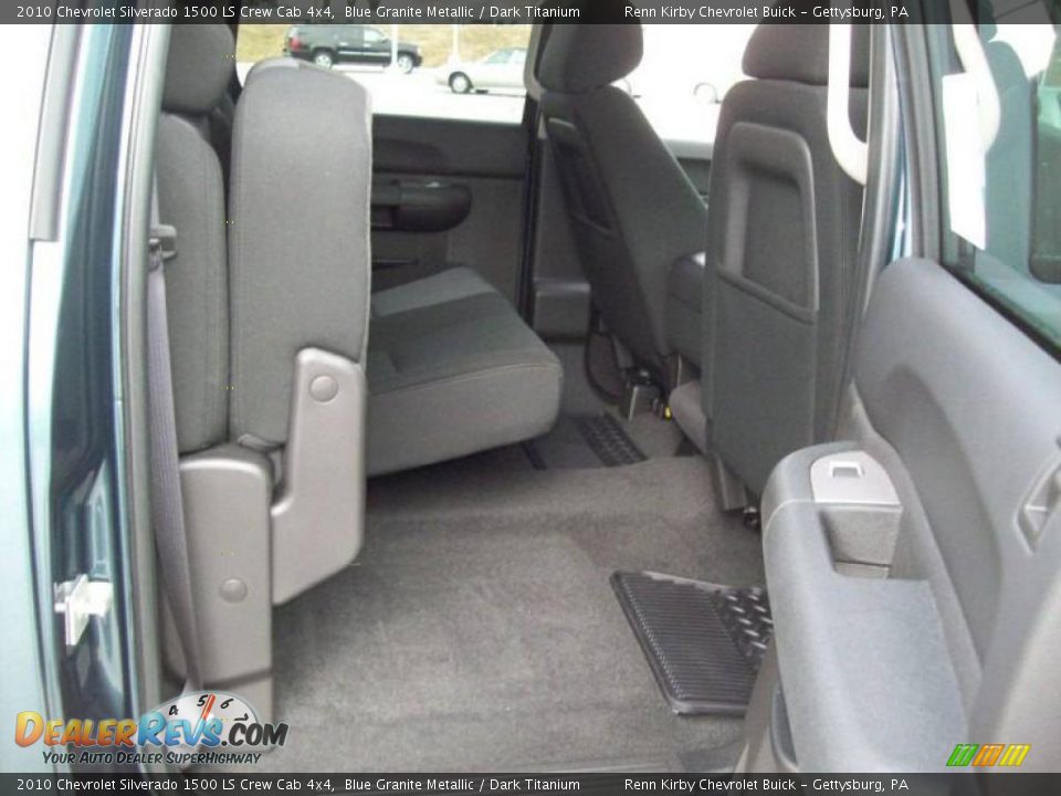 2010 Chevrolet Silverado 1500 LS Crew Cab 4x4 Blue Granite Metallic / Dark Titanium Photo #25