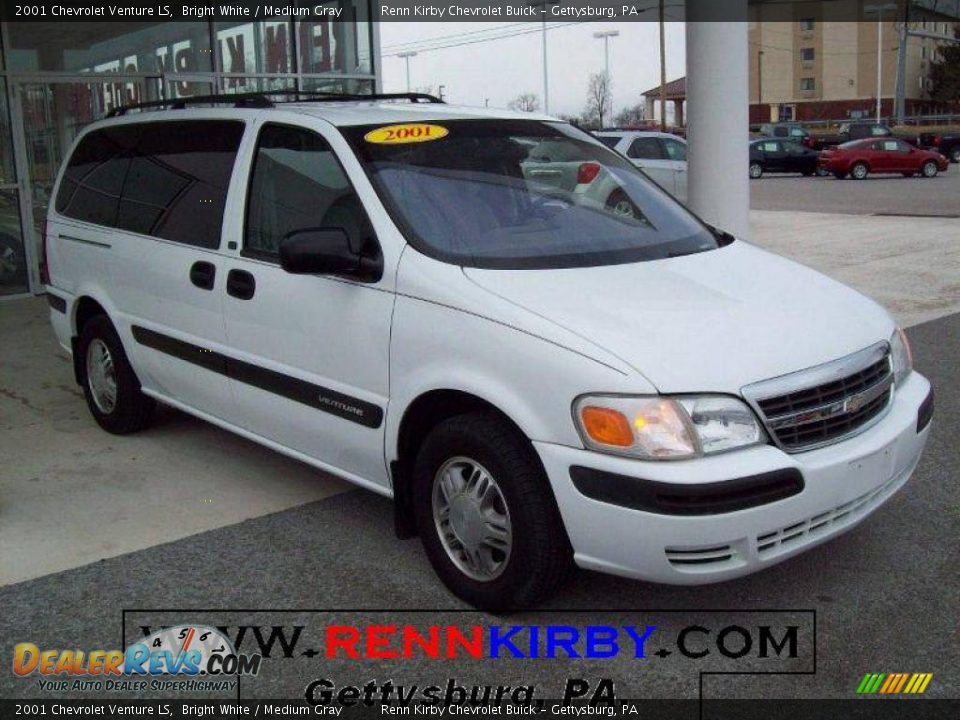2001 Chevrolet Venture LS Bright White / Medium Gray Photo #1