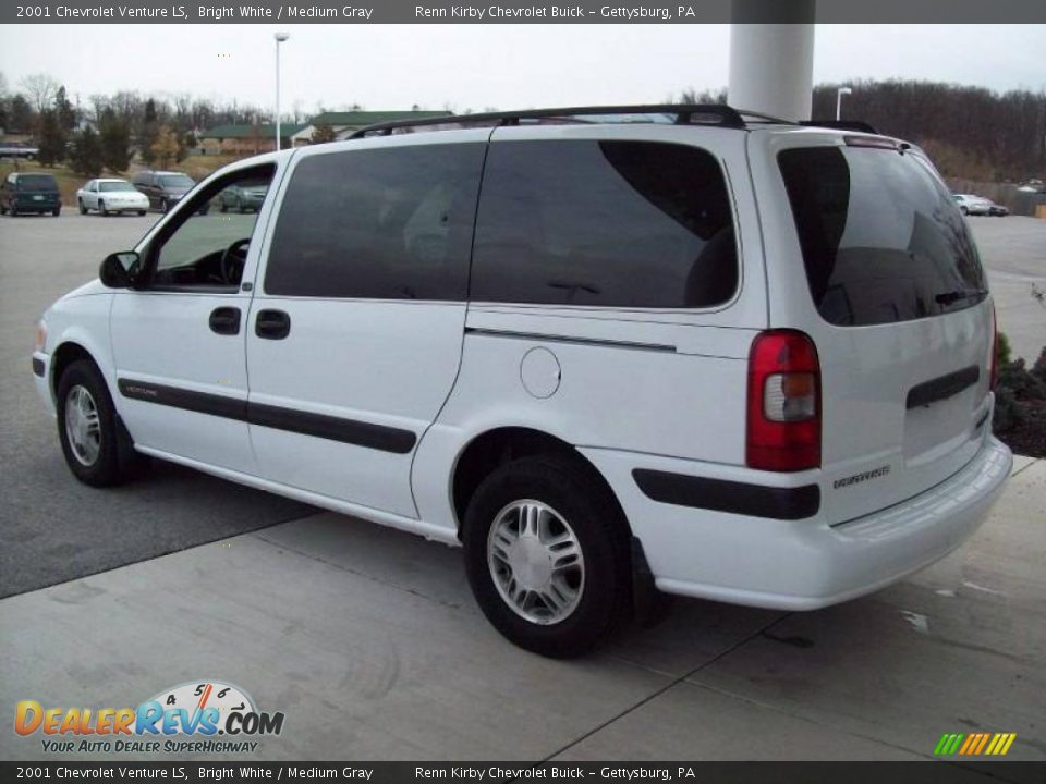 2001 Chevrolet Venture LS Bright White / Medium Gray Photo #2