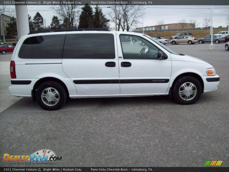 2001 Chevrolet Venture LS Bright White / Medium Gray Photo #3
