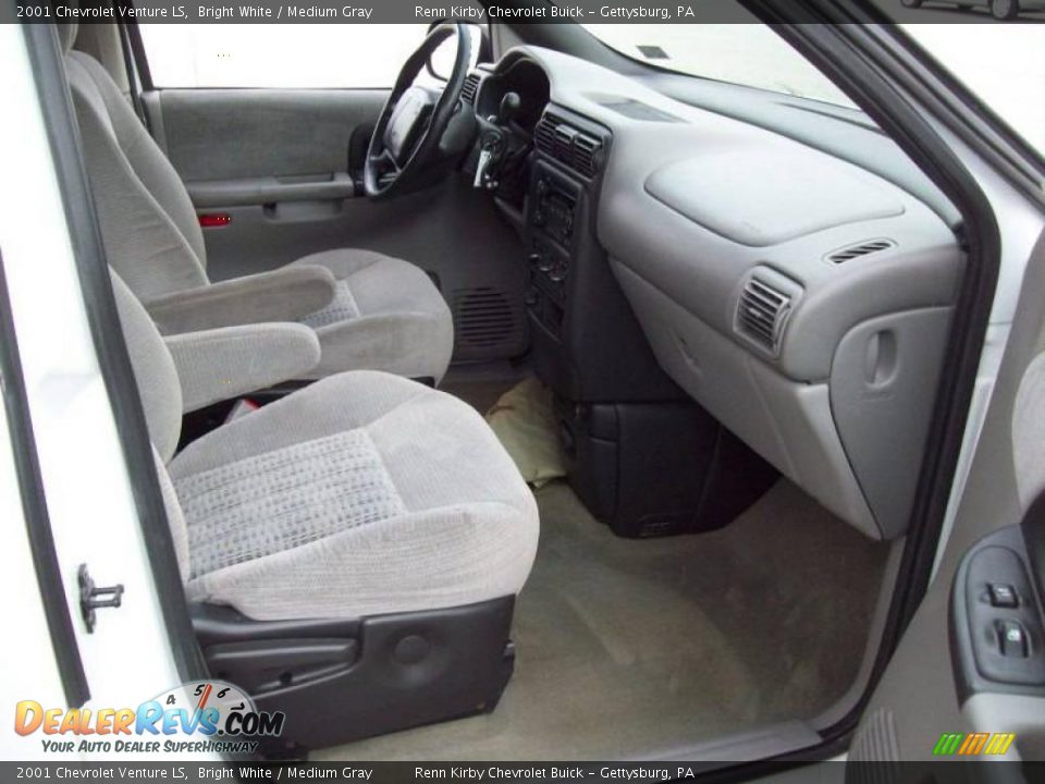 2001 Chevrolet Venture LS Bright White / Medium Gray Photo #5