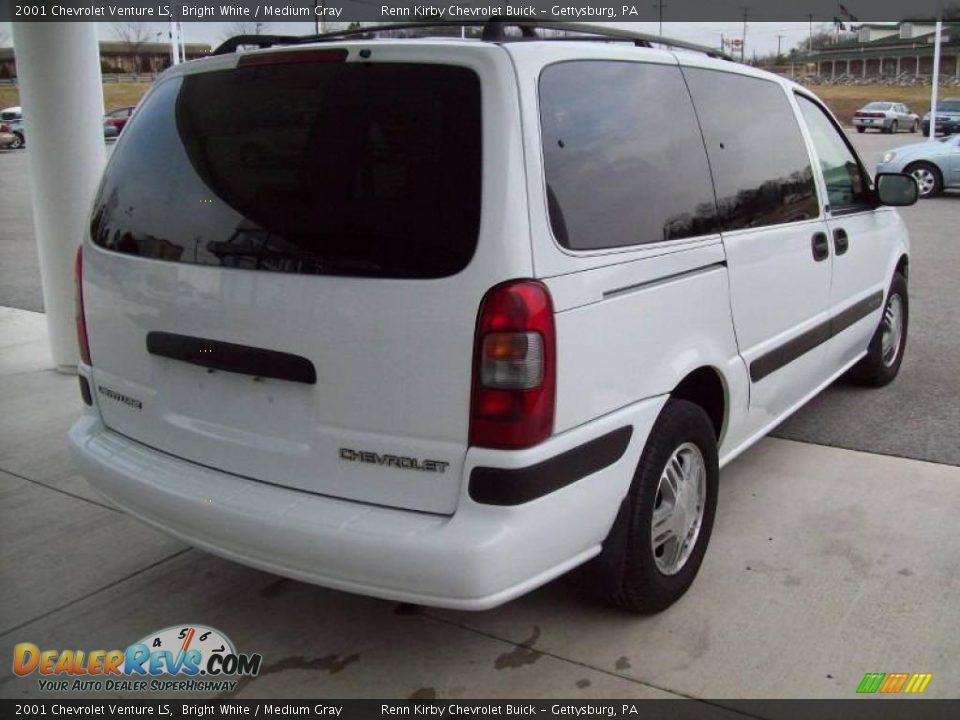 2001 Chevrolet Venture LS Bright White / Medium Gray Photo #11