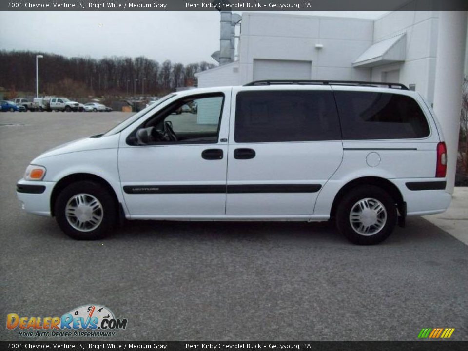 2001 Chevrolet Venture LS Bright White / Medium Gray Photo #12