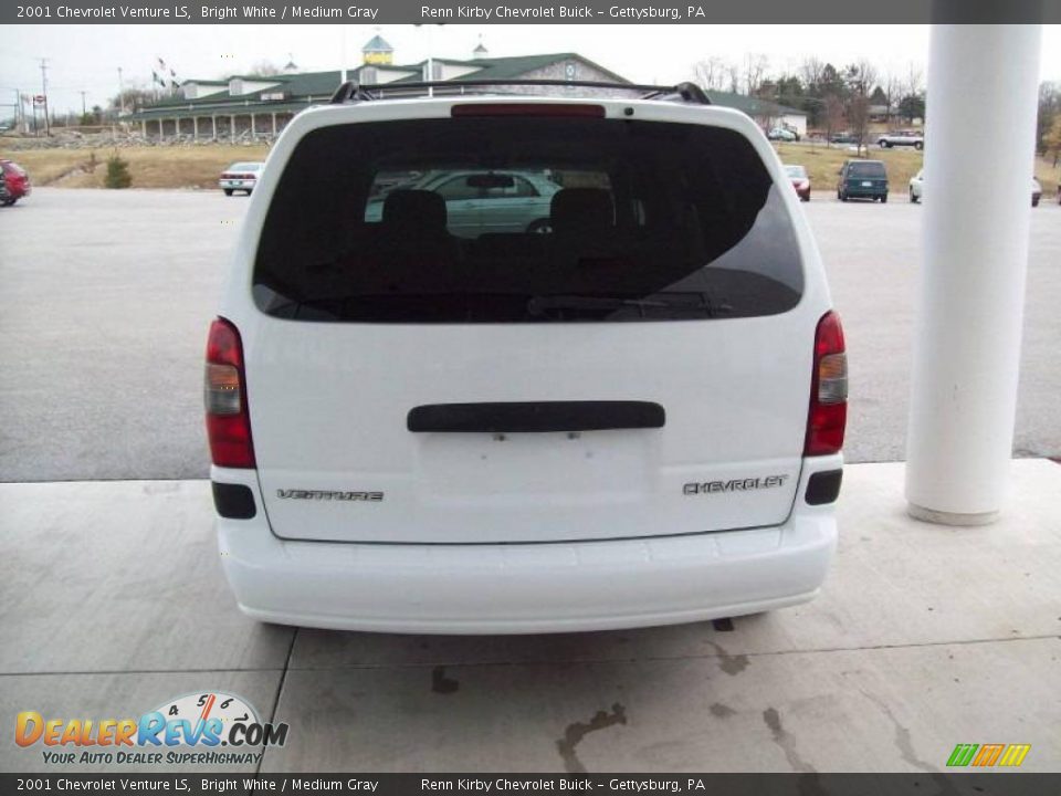 2001 Chevrolet Venture LS Bright White / Medium Gray Photo #13