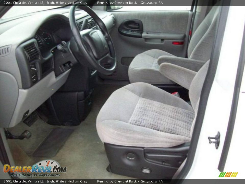2001 Chevrolet Venture LS Bright White / Medium Gray Photo #20