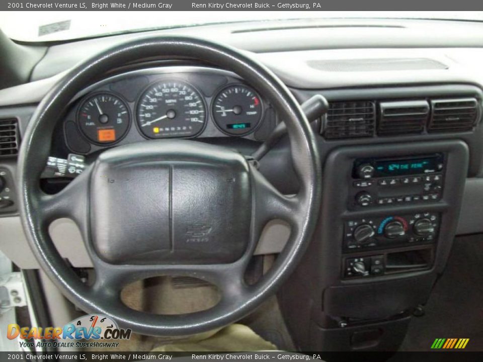 2001 Chevrolet Venture LS Bright White / Medium Gray Photo #21