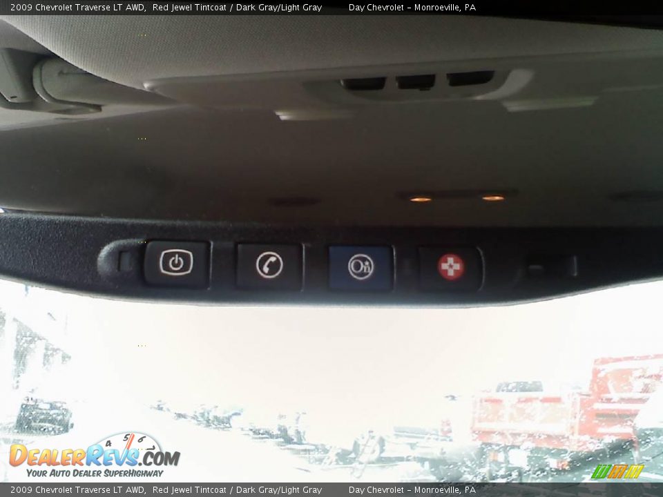 2009 Chevrolet Traverse LT AWD Red Jewel Tintcoat / Dark Gray/Light Gray Photo #13