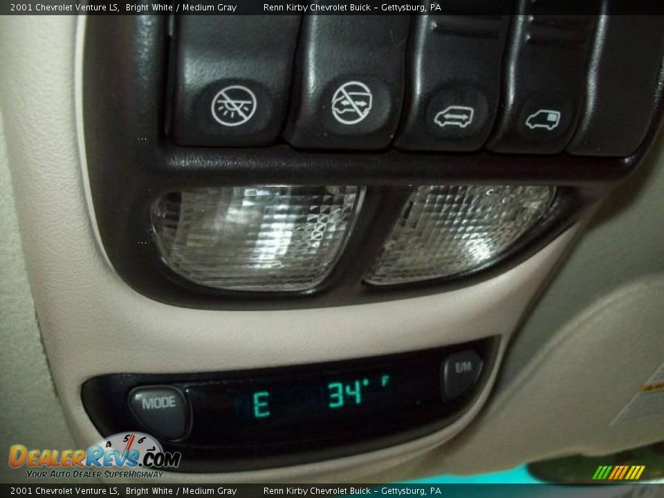 2001 Chevrolet Venture LS Bright White / Medium Gray Photo #23