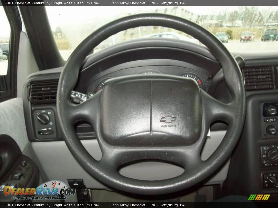 2001 Chevrolet Venture LS Bright White / Medium Gray Photo #24
