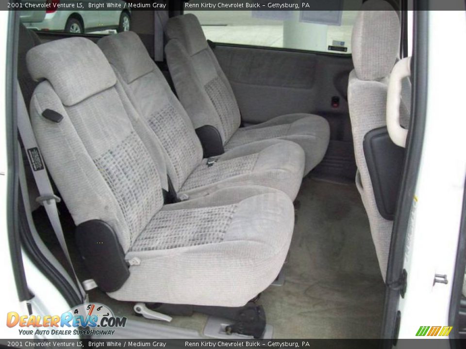2001 Chevrolet Venture LS Bright White / Medium Gray Photo #25
