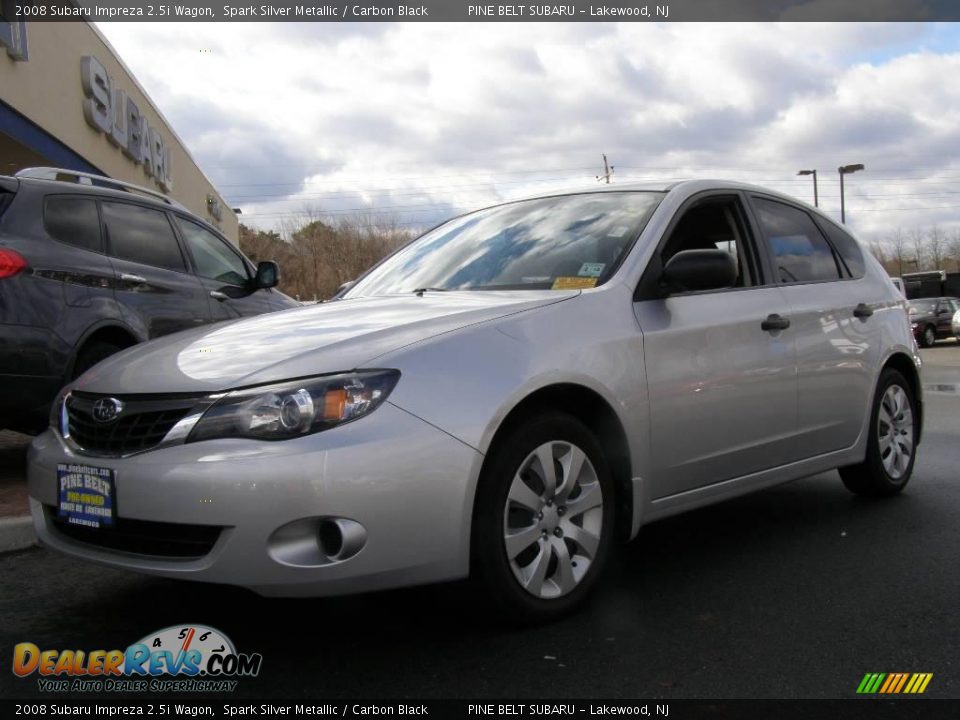 2008 Subaru Impreza 2.5i Wagon Spark Silver Metallic / Carbon Black Photo #1