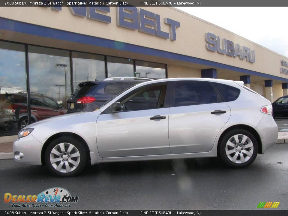 2008 Subaru Impreza 2.5i Wagon Spark Silver Metallic / Carbon Black Photo #3