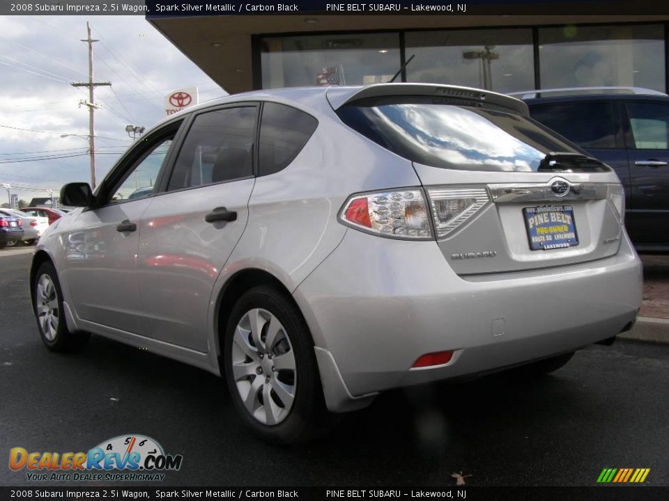 2008 Subaru Impreza 2.5i Wagon Spark Silver Metallic / Carbon Black Photo #4
