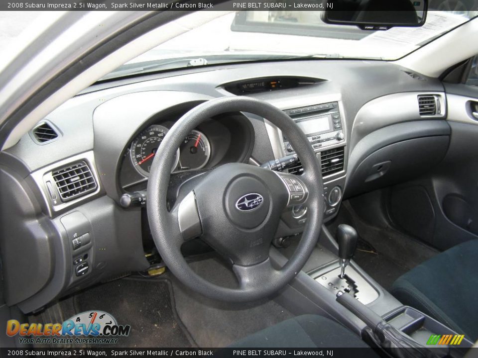 2008 Subaru Impreza 2.5i Wagon Spark Silver Metallic / Carbon Black Photo #7