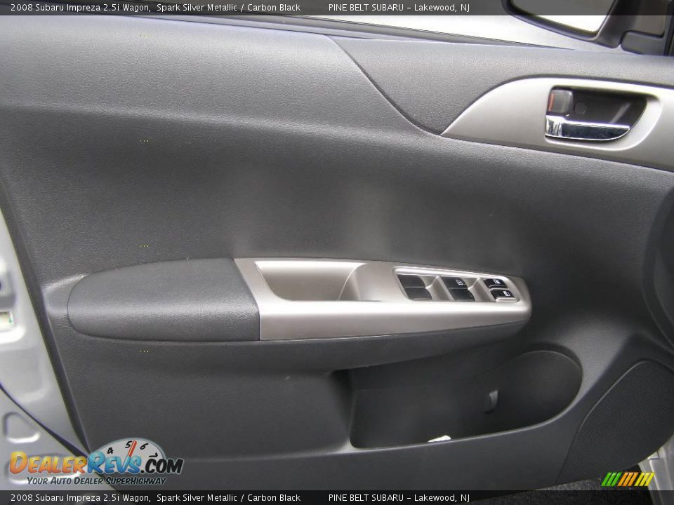 2008 Subaru Impreza 2.5i Wagon Spark Silver Metallic / Carbon Black Photo #8