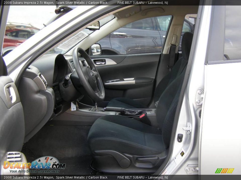 2008 Subaru Impreza 2.5i Wagon Spark Silver Metallic / Carbon Black Photo #9