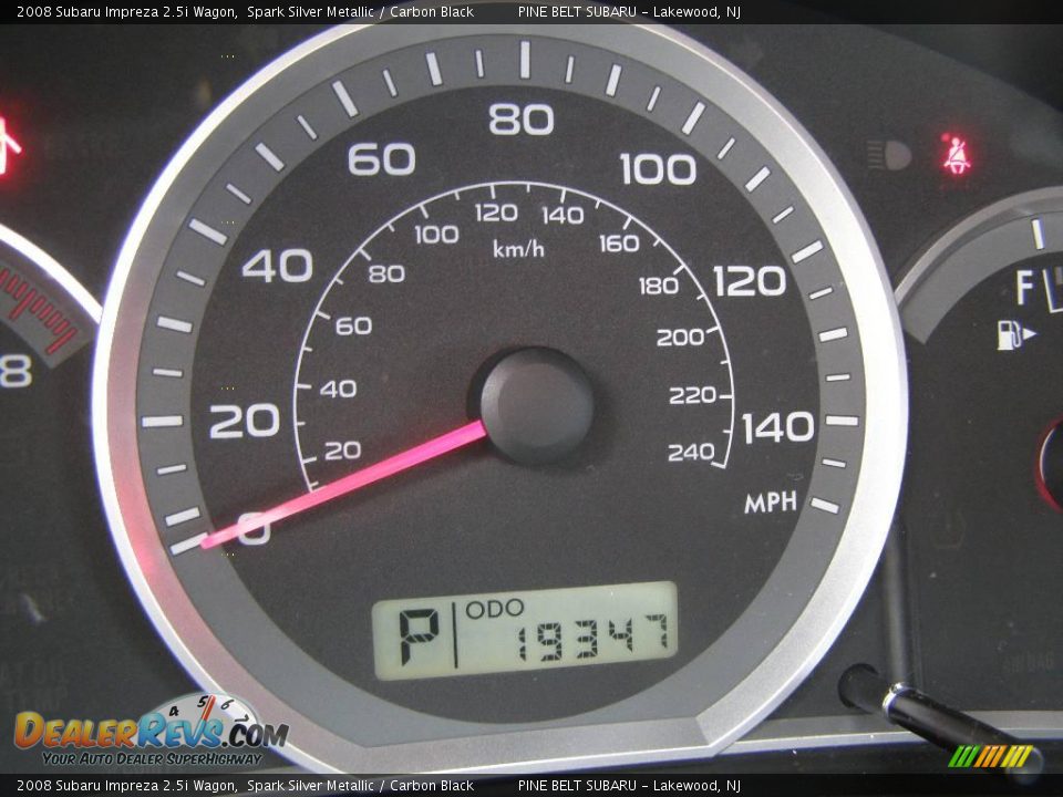 2008 Subaru Impreza 2.5i Wagon Spark Silver Metallic / Carbon Black Photo #15