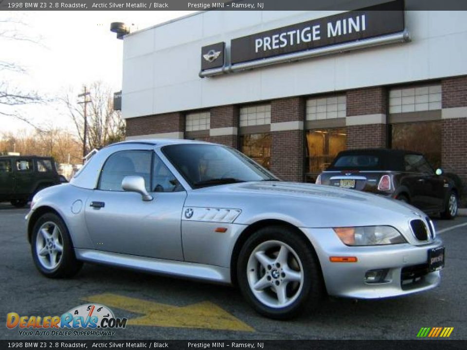 1998 BMW Z3 2.8 Roadster Arctic Silver Metallic / Black Photo #1