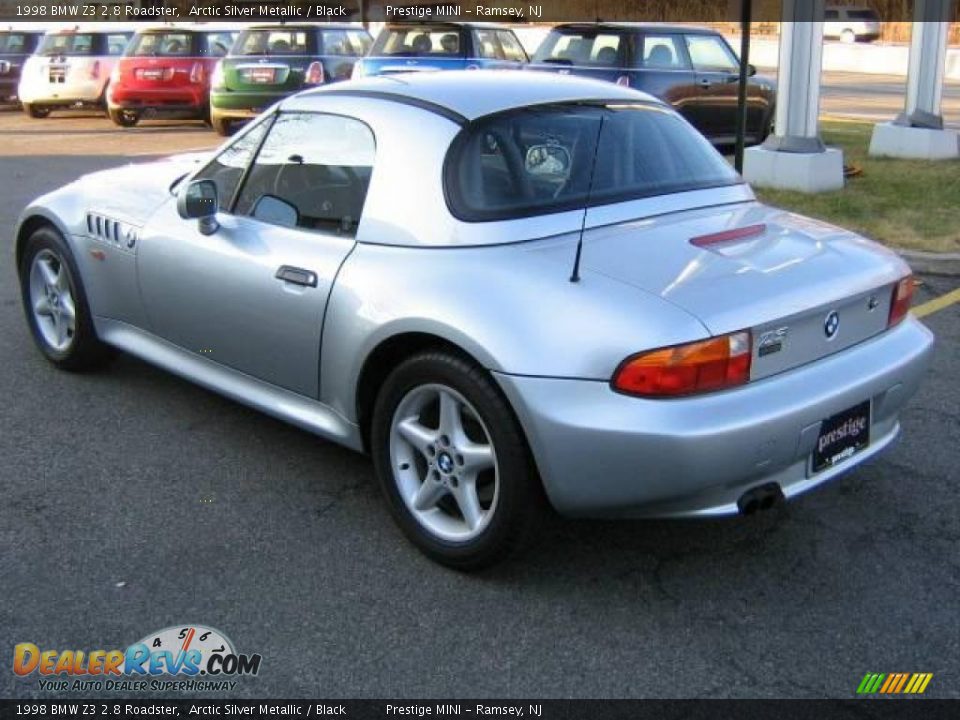 1998 BMW Z3 2.8 Roadster Arctic Silver Metallic / Black Photo #2
