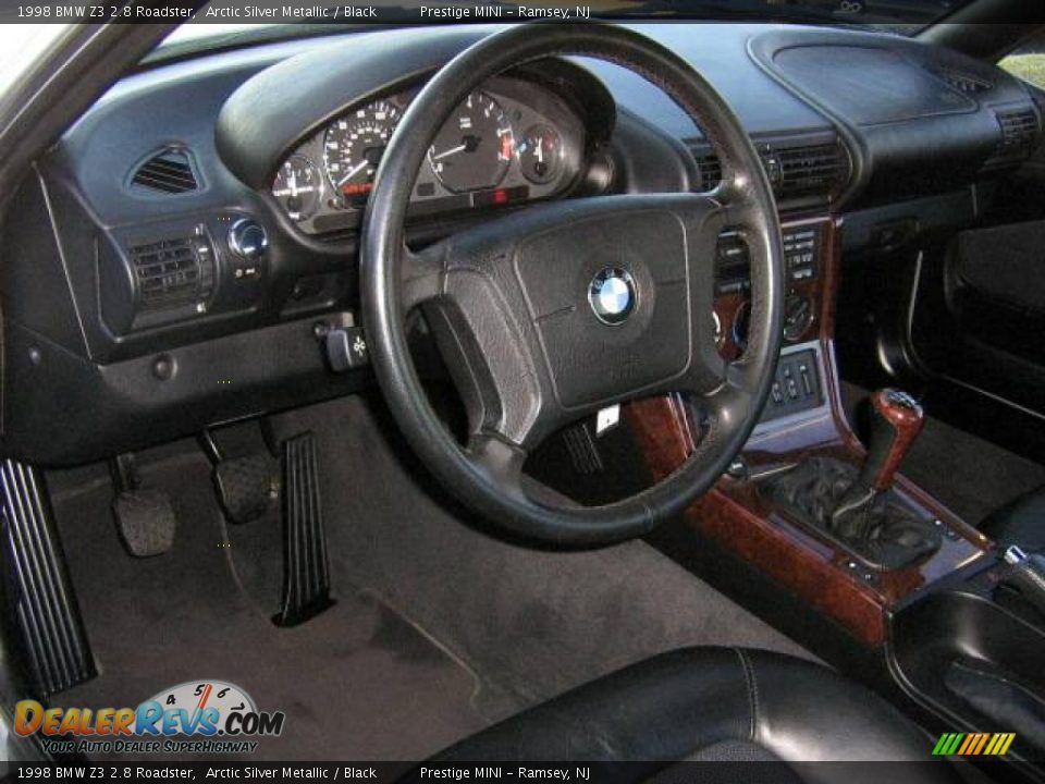 1998 BMW Z3 2.8 Roadster Arctic Silver Metallic / Black Photo #10