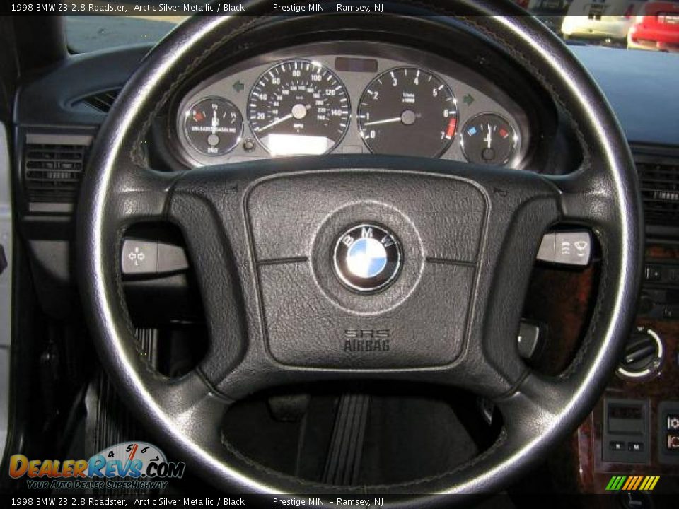1998 BMW Z3 2.8 Roadster Arctic Silver Metallic / Black Photo #11