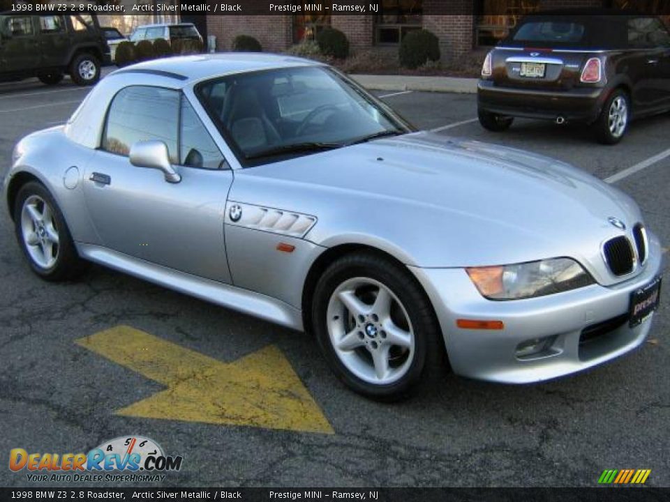1998 BMW Z3 2.8 Roadster Arctic Silver Metallic / Black Photo #13