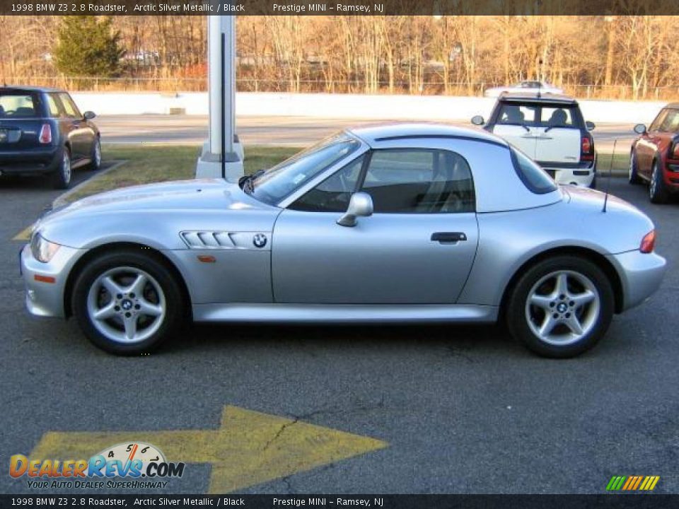 1998 BMW Z3 2.8 Roadster Arctic Silver Metallic / Black Photo #17