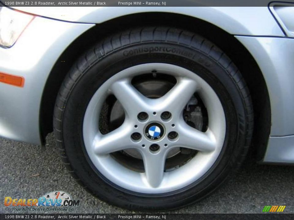 1998 BMW Z3 2.8 Roadster Arctic Silver Metallic / Black Photo #25