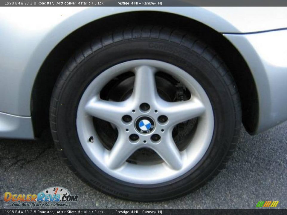 1998 BMW Z3 2.8 Roadster Arctic Silver Metallic / Black Photo #26