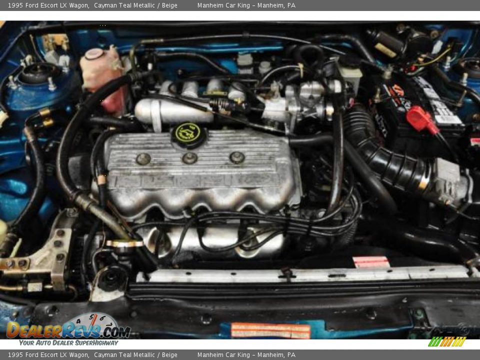 1995 Ford Escort LX Wagon Cayman Teal Metallic / Beige Photo #16
