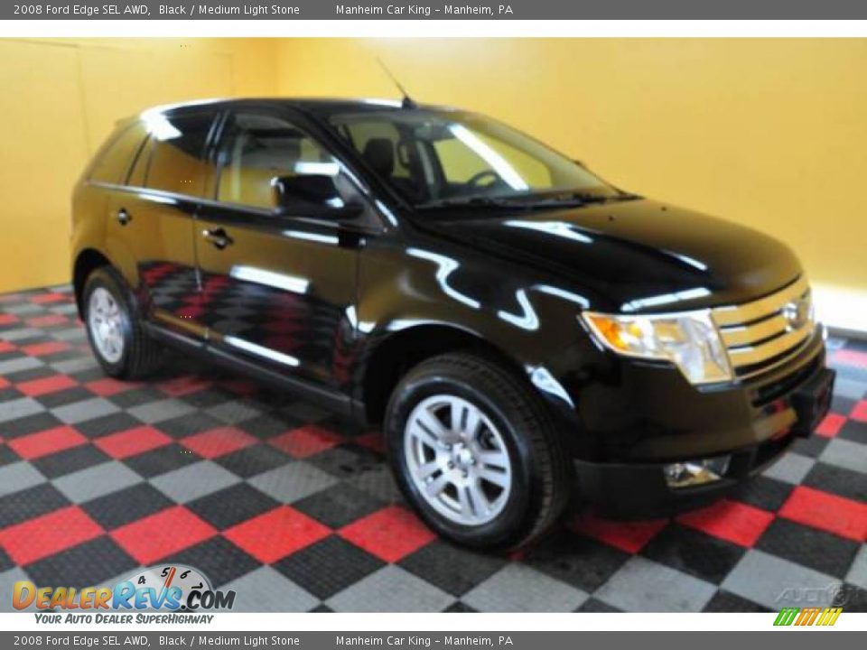 2008 Ford Edge SEL AWD Black / Medium Light Stone Photo #1