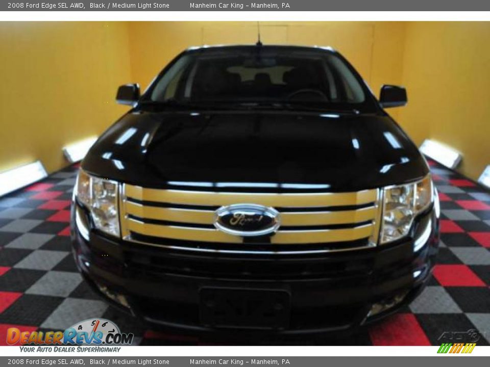 2008 Ford Edge SEL AWD Black / Medium Light Stone Photo #2