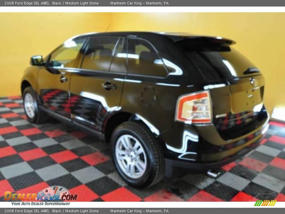2008 Ford Edge SEL AWD Black / Medium Light Stone Photo #4