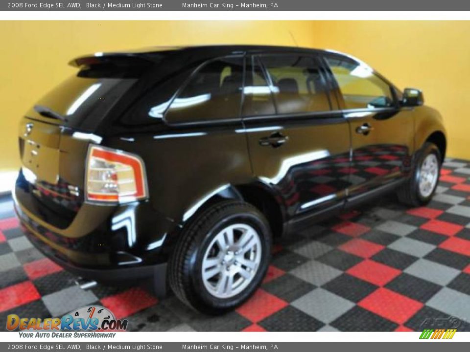 2008 Ford Edge SEL AWD Black / Medium Light Stone Photo #6