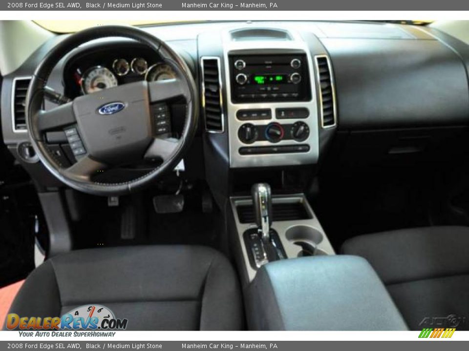 2008 Ford Edge SEL AWD Black / Medium Light Stone Photo #7