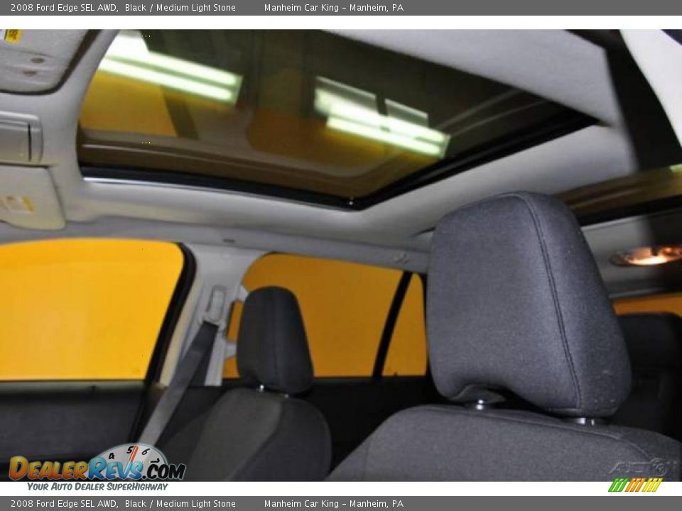 2008 Ford Edge SEL AWD Black / Medium Light Stone Photo #12
