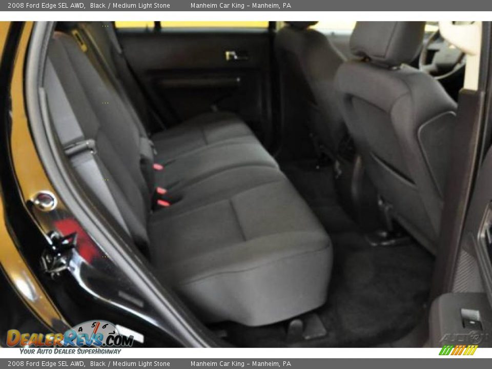 2008 Ford Edge SEL AWD Black / Medium Light Stone Photo #15